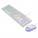 Проводной игровой набор Dialog KMGK-1707U WHITE Gan-Kata - клавиатура + опт. мышь с RGB подсветкой#1786485