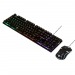 Проводной игровой набор Nakatomi KMG-2305U BLACK Gaming - клавиатура + опт. мышь с RGB подсветкой#1786705