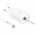 Сетевое зарядное устройство Type-C Hoco N14 (20W, PD, кабель Type-C-Lightning) Белый#999614