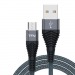 TFN кабель microUSB forza 1.0m graphite#1519555