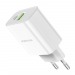 Адаптер Сетевой Borofone BA55A Crown 1USB,1USB-C/5V/3A PD20W+QC3.0 (white)(129583)#1547323