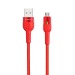 Кабель USB - micro USB Borofone BU17 120см 2,4A (red) (122809)#585522