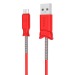 Кабель USB - micro USB Hoco X24 Pisces для HTC/Samsung (100 см) (red) (92760)#585531