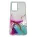 Чехол Samsung A72 (2021) 4G Силикон прозрачный Monarch 2.0mm розово зеленый#1630318