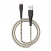 Кабель USB - Apple lightning Borofone BX25 Powerful 100см 2,4A  (black) (122740)#1629404
