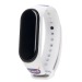 Ремешок - WB01 Xiaomi Mi Band 3/Mi Band 4 силикон (022) (white) (131584)#1698983