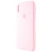 Чехол-накладка Silicone Case с лого для Apple iPhone XR (006) розовый#752511