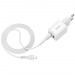 СЗУ с выходом USB Hoco N8 (2USB/2.4A/кабель Lightning) белое#1616219
