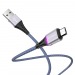 Кабель USB - micro USB Borofone BU25 Glory (120см) голубой#1164967