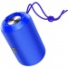 Колонка Bluetooth hoco. HC1 (h8,5хl14xb8,5см.) слот USB/TF/AUX/FM-радио, з/у USB пластиковая * (цвет синий, в поврежденной коробочке)#1720476