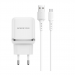                         Сетевое ЗУ USB Borofone BA36A QC 3.0 + кабель Type-C (белый) #1547230