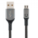 Кабель USB VIXION (K9 Ceramic) microUSB (1м) (черно/белый)#1009286