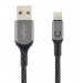 Кабель USB VIXION (K9 Ceramic) для iPhone Lightning 8 pin (1м) (черно/белый)#1009274