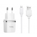 Адаптер Сетевой Hoco C12 2USB/5V/2.4A +lightning (white)#1609796