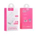Адаптер Сетевой Hoco C12 2USB/5V/2.4A +lightning (white)#1609800
