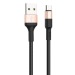 Кабель USB - micro USB Hoco X26 Xpress для HTC/Samsung (100 см) (black/gold)#1156495