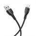 Кабель USB - Apple lightning Borofone BX51 Triumph (100см) черный#1856643