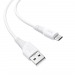 Кабель USB - micro USB Hoco X58 Airy silicone (100 см) (white)#1394433