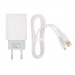 СЗУ VIXION L4m (1-USB/1A) + micro USB кабель 1м (белый)#1615025