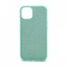 Чехол-накладка Fashion с блестками для Apple iPhone 13 зеленый#1594870