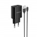 Адаптер Сетевой Borofone BA53A Powerway 2USB/5V/2.1A + кабель Apple lightning (black)#1614939