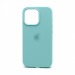 Чехол-накладка Silicone Case с лого для Apple iPhone 13 Pro (полная защита) (044) голубой#1752600