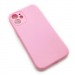 Чехол iPhone 12 Mini Silicone Case (Full Camera/No Logo) №07 Розовый#1619594