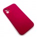 Чехол iPhone 12 Silicone Case (Full Camera/No Logo) №05 Розово-Красный#1619870