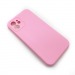 Чехол iPhone 12 Silicone Case (Full Camera/No Logo) №07 Розовый#1619868