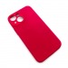 Чехол iPhone 13 Mini Silicone Case (Full Camera/No Logo) №05 Розово-Красный#1619451