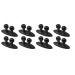Держатель для кабеля - CC-004 набор из 8шт (black)(131969)#1693228