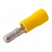 Разъем штекерный изолированный жёлтый, штекер 5 мм 4-6 мм² (РШи-п 6.0-5) "Rexant"#1632433