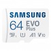 Карта памяти MicroSD 64GB Samsung Class 10 Evo Plus U1 (R/W 130 MB/s) + SD адаптер#1632586