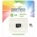 Карта памяти Perfeo microSD  8GB High-Capacity (Class 10) economy series без адаптера#1620753