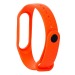 Ремешок - WB08 Xiaomi Mi Band 3/Mi Band 4 силикон на кнопке (регулируемый) (orange) (90379)#1622455