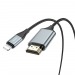 Кабель/адаптер Hoco UA15 (lighting-HDMI), 2м цвет серый металлик#1646878