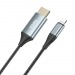 Кабель/адаптер Hoco UA15 (lighting-HDMI), 2м цвет серый металлик#1646879