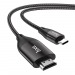Кабель/адаптер Hoco UA16 (Type-C-HDMI), 2м цвет серый металлик#1646874