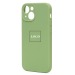 Чехол-накладка ORG Soft Touch с закрытой камерой для "Apple iPhone 13 mini" (green) (134169)#2009331