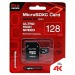 Карта флэш-памяти MicroSD 128 Гб Qumo +SD адаптер Pro seria UHS-1 U3 (110528)#1632463