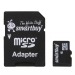 Карта флэш-памяти MicroSD 128 Гб Smart Buy +SD адаптер (class 10)#1632706