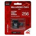 Карта флэш-памяти MicroSD 256 Гб Qumo +SD адаптер Pro seria UHS-1 U3#1632459