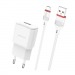 Адаптер Сетевой Borofone BA48A Orion 1USB/5V/2.1A + кабель Micro USB (white)#1628489