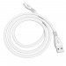Кабель USB - Lightning (для iPhone) Hoco X40 (плоский) Белый#1646850