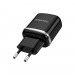 Адаптер Сетевой Borofone BA36A High 1USB/5V/3A QC3.0 +Type-C (black)#1645423