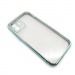 Чехол iPhone 12 Style Силикон Прозрачный Зеленый#2102153