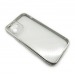 Чехол iPhone 12 Style Силикон Прозрачный Серебряный#2102155