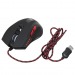 Мышь Оклик 806G черный/красный оптическая (3200dpi) USB (8but) G800, шт#1645122