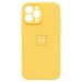 Чехол-накладка ORG Soft Touch с закрытой камерой для "Apple iPhone 13 Pro Max" (yellow) (134195)#1939436