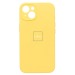 Чехол-накладка ORG Soft Touch с закрытой камерой для "Apple iPhone 13" (yellow) (134227)#1939456